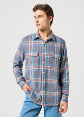 Męska Koszula Wrangler 2 Pkt Shirt Rainbow 112357233 W5K7016301